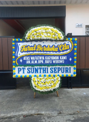 Papan Bunga Duka di Iwur